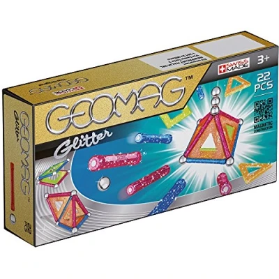 Imagen de Geomag Classic Glitter Construcciones magnéticas y Juegos educativos, Multicolor, 22 Piezas 530