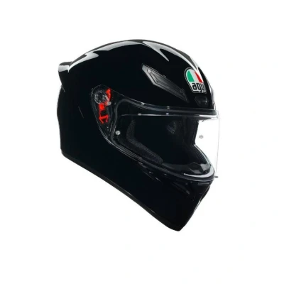 Imagen de AGV K1 S E2206, Casco Moto Integral Hombre ECE, con Aleron Aerodinámico, Ventilaciones y Visera Resistente a Arañazos, Campo de Visión 190, Intercomunicador Moto, Negro