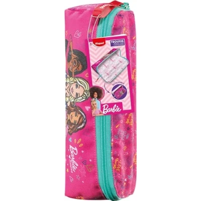 Imagen de Maped Estuche Escolar Adolescente Reversible Diseño Barbie 1 Compartimento Duradero y Espacioso