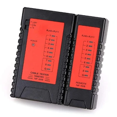 Imagen de NF468 Localizador de fallos RJ45 RJ11, rastreador cables, probador cables red, Ethernet Lan, herramienta prueba red