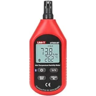 Imagen de UNI T UT333BT Mini Metro Temperatura y Humedad con Bluetooth, 10 C 60 C/14F 140F, 0% RH 100%
