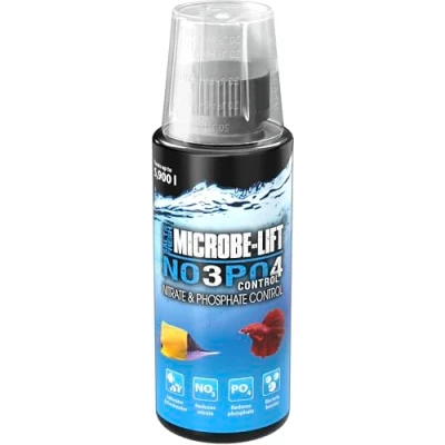 Imagen de Microbe Lift NOPO Control 118 ml Reducción eficaz de nitratos y fosfatos en acuarios Marinos Agua Dulce para una Mejor Calidad del Vida Sana el Acuario.