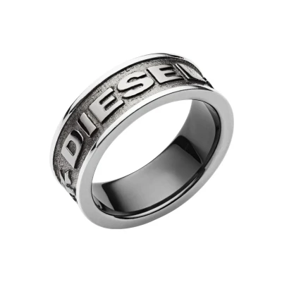 Imagen de Diesel Ring For Mujeres Acero, 8, 9, 10, 11.5 Gunmetal Anillo De Acero Inoxidable, DX1108060
