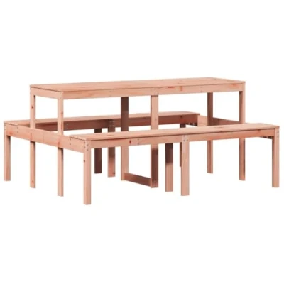 Imagen de vidaXL Mesa de Pícnic, Mesita Comedor, Banco Listones, Mueble para Jardín Patio Terraza Porche Césped, Madera Maciza Douglas