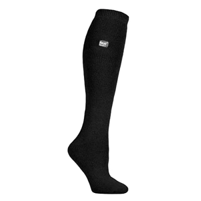 Imagen de HEAT HOLDERS Lite Calcetines térmicos de invierno para mujer (extra largos, hasta la rodilla, 1,6 tog), Negro, 4 8