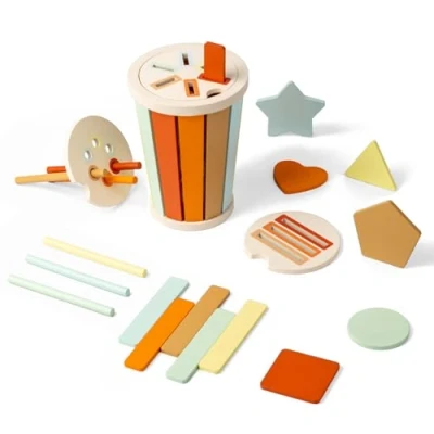 Imagen de Smartwo Juguetes Niños 1 2 Años Motricidad Fina, de Madera Montessori, Juego Clasificar Formas y Colores Juegos Educativos para Aprender Formas, Regalo Niño Niña