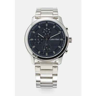 Imagen de Calvin Klein Reloj Analógico de Cuarzo multifunción para hombre con Correa en Acero Inoxidable plateada 25200208