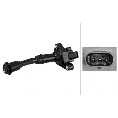 Imagen de HELLA 5DA 358 101 451 Bobina de encendido 3polos cavidad bujía FORD: FOCUS 3, C Max 2