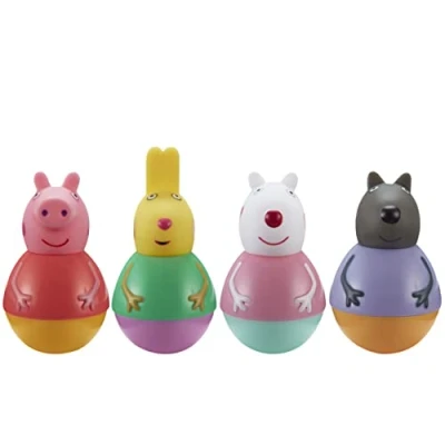 Imagen de Peppa Pig Weebles &amp; Friends Figure Pack, Chunky Moulded Figures Pack of 4, First Toy, Preschool Imaginative Play