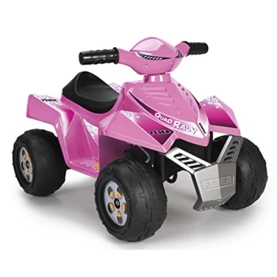 Imagen de FEBER Quad Racy Pink 6V, Coche Eléctrico para Niños de 18 Meses a 3 Años, Acelerador, Ruedas Grandes y Robustas Estabilidad, hasta 40 min Batería, Cargador Incluido, Famosa (800011422)