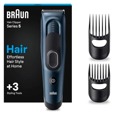 Imagen de Braun Serie 5 Maquina Cortar Pelo, Máquina De afeitar, Cortadora Cortapelos Para Hombres Con 17 Ajustes Longitud, HC5350