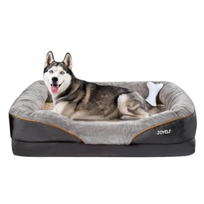 Imagen de JOYELF XX Large Cama de Espuma viscoelástica para Perros, ortopédica Perros y sofá con Funda extraíble Lavable Grandes