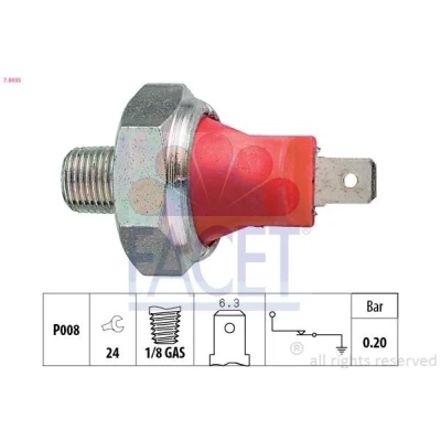 Imagen de FACET 7.0035 Sensor de Presión Aceite 1/8 GAS Made in Italy OE Equivalent MITSUBISHI: 3000GT Coupé, ECLIPSE 1, GALANT 4 Stufenheck norauto,