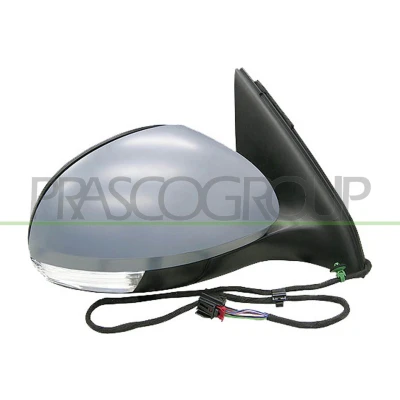 Imagen de Espejo retrovisor Prasco VG8077313 derecha imprimado eléctrico calefactable, ajustable desde interior VOLKSWAGEN: Tiguan I