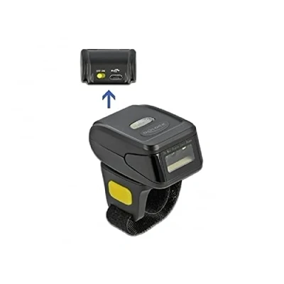 Imagen de DELOCK ESCÁNER DE Cã“Digo Barras Anillo 1D Y 2D con 2,4 GHz O Bluetooth