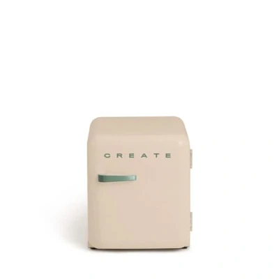 Imagen de CREATE / RETRO FRIDGE 50 SAGE/Frigorífico arena maneta verde sage 85W, minibar, un estante, diseño retro, cm, dos repisas, capacidad de 48L, bajo consumo, 50x44x49,8 cm