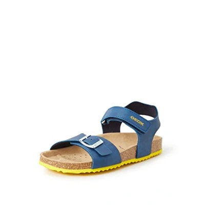 Imagen de Geox J Ghita Boy B, Sandalias para Niño, Multicolor (Avio/Black), 34 EU