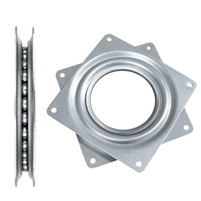 Imagen de Rodamiento Giratorio, Placa Giratoria Cojinete, Giratorio 4&quot;, Rotación Giratoria, Rodamientos de Bolas Giratorios 360 Grados,para Muebles, Estante TV, Exhibición