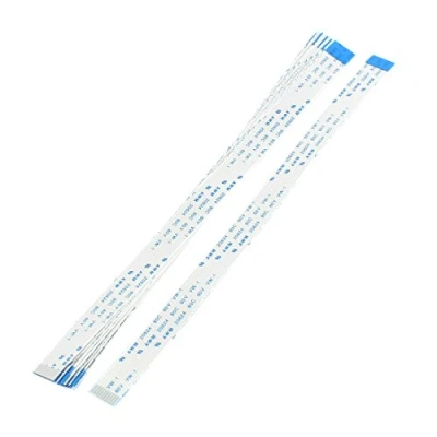Imagen de sourcing map B Tipo 10pcs 1.0mm Tono 10 Pin AWM 20624 80C 60V VW 1 Cable Plano Flexible FFC 200mm