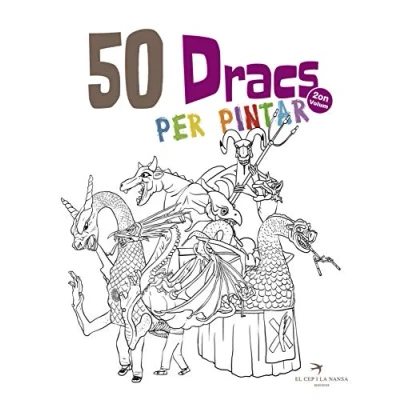 Imagen de 50 dracs per pintar. Volum 2. Figures de les festes populars catalanes Cultura popular.: 7 (Quaderns pintar Festa)