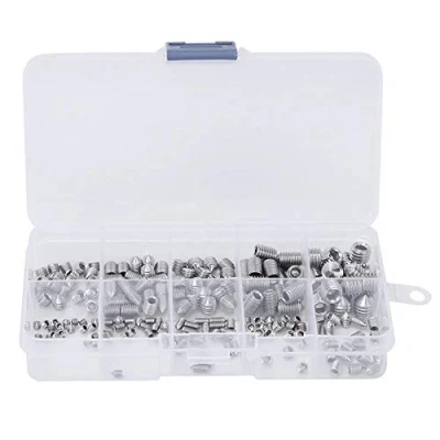 Imagen de Grub Screw, 200Pcs Screw Cone Point Hex Enchufe de acero inoxidable para instrumentos precisión M3/M4/M5/M6/M8 utilizado en varios