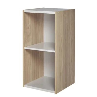 Imagen de Iris Ohyama Estantería Espacio Ahorrador Wide 2 Niveles, Marrón Claro, Ajustable, Multiuso, Modular, para Sala, Oficina, Habitación, Organizadora, Librería, Montaje Fácil, UB 6030