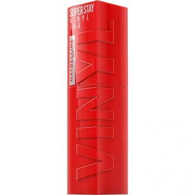 Imagen de Maybelline New York Superstay Vinyl Ink, Pintalabios Efecto Vinilo, Vinilo Fijo, Larga Duración, Tono 25 Red Hot