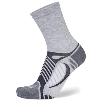 Imagen de Balega Unisex Ultralight Crew Calcetines Para Correr, Gris/Blanco, Medium, EU Talla 40 42.5