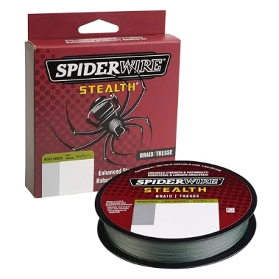 Imagen de Spider Wire Stealth Braid Verde Musgo, 15 Libras, Unisex, LB