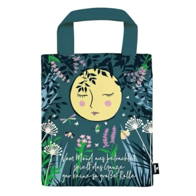 Imagen de moses. Basically it&#039;s magic Moon Bolsa pequeña de 100% algodón, paquete regalo para libros, bonito lectores políticos, y aficionados a los protección libros