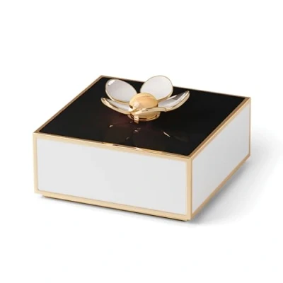 Imagen de Kate Spade New York Make It Pop Caja floral, 0.95 libras, color negro y blanco
