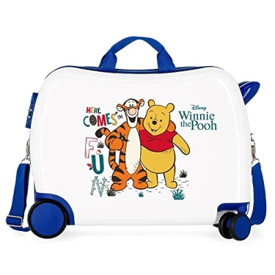 Imagen de Disney Winnie The Pooh Maleta Infantil Blanco 50x39x20 cms Rígida ABS Cierre de combinación lateral 34L 1,8 kgs 4 Ruedas
