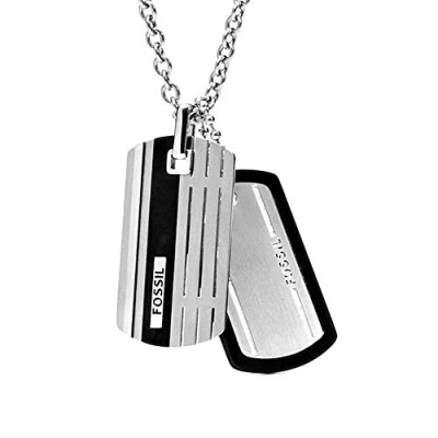 Imagen de Fossil Collar silvercoloured, Hombre, Talla: One Size, Silver coloured