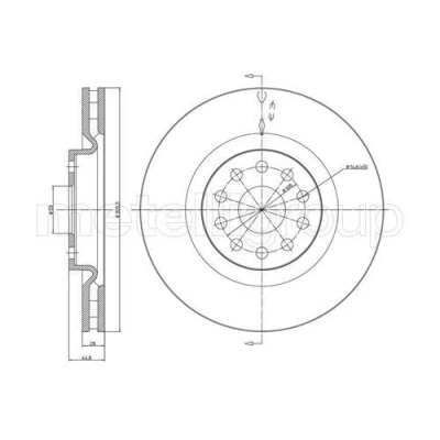 Imagen de Disco de freno METELLI 23 0611C