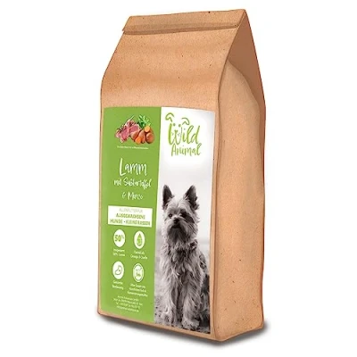 Imagen de WildAnimal Mini alimento de Calidad para Perros Cordero con Batata y Menta, seco, sin Cereales, 1 envase (1 x 6 kg)