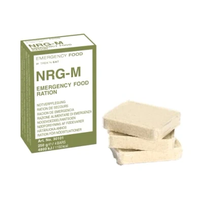 Imagen de NRG M 250g alimentos de emergencia 1 paquetes 250 g Apto veganos y vegetarianos Nutrición Ejército