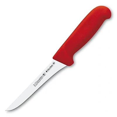 Imagen de 3 Claveles Cuchillo de deshuesar Proflex 13 cm (5&quot;), Acero Inoxidable, Rojo