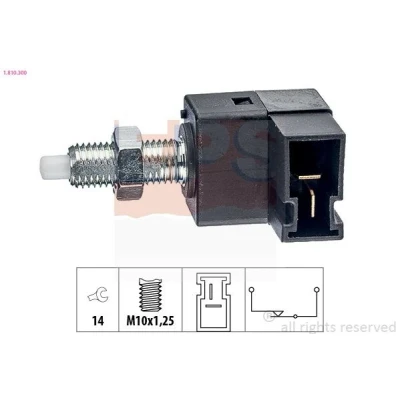 Imagen de EPS 1.810.300 Interruptor luces freno mecánico M10x1,25 Made in Italy OE Equivalent HYUNDAI: Coupe II, Santa Fe I, Getz, KIA: cee‘d I Hatchback