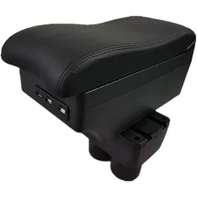 Imagen de Apoyabrazos Reposabrazos de Coche para Touran Caddy 2004 2019 Consola Central Soporte Brazo Caja Almacenamiento con Puerto USB