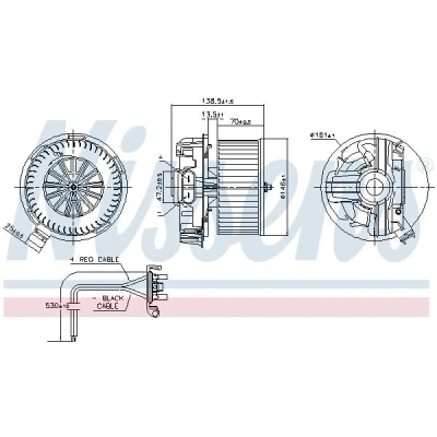 Imagen de NISSENS 87385 Ventilador de Calefacción sin controlador incorporado RENAULT: Modus / Grand