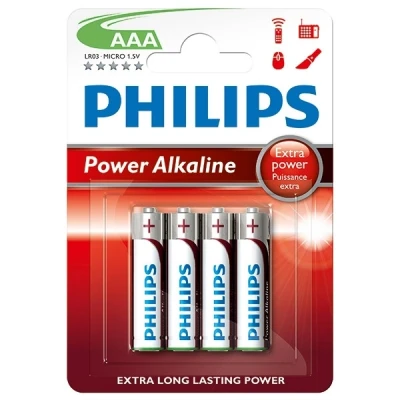 Imagen de Philips Power AAA/LR03/MN2400 Pilas Alcalinas 4 unidades
