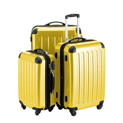 Imagen de Hauptstadtkoffer Alex, Maleta a Mano Rígida, Amarillo (Yellow), Set de 3