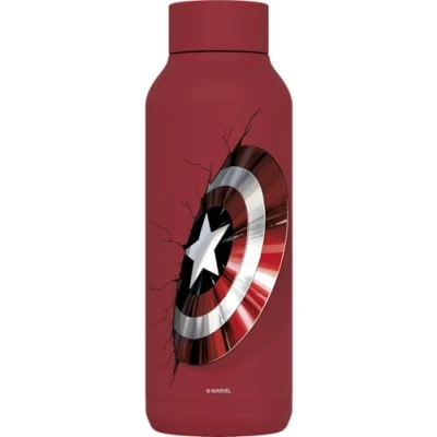 Imagen de Quokka Botella Termo Acero Inoxidable Solid FireBrick Red 510 ML Captain America