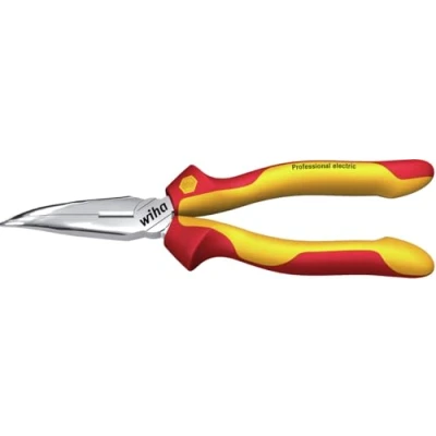 Imagen de Wiha Alicates de boca semi redonda Professional electric con filo corte, forma curvada, aprox. 40 200 mm, 8&quot; (26729)