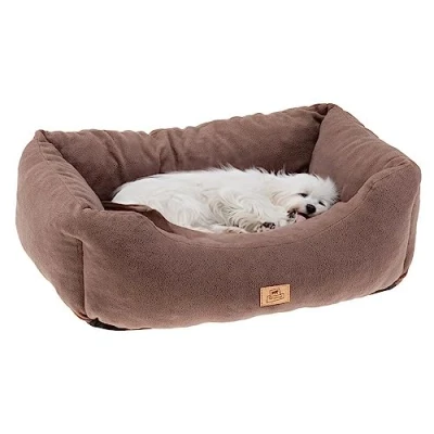 Imagen de Ferplast Sofá Cama para Perros y Gatos COCCOLO Microfleece 50 Suave Micropolar Lavable Taupe