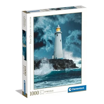 Imagen de Clementoni Collection Lightouse In The Storm Puzzle De 1000 Piezas, Rompecabezas Adultos, Entretenimento, 39828, Multicolor
