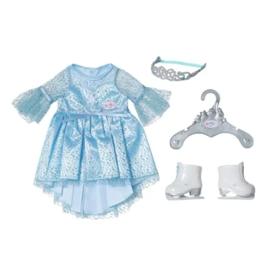 Imagen de BABY born Princess on Ice 836095 Vestido de Princesa con Patines y Tiara a Juego para muñecas 43 cm Edad: 3+ años