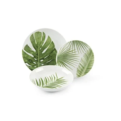 Imagen de Excelsa Foliage Vajilla de 18 piezas porcelana
