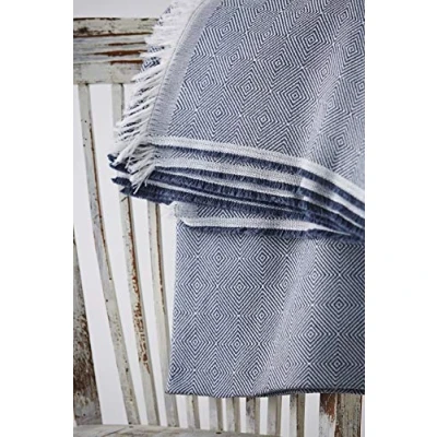 Imagen de Textilhome Funda Multiusos Foulard Cubre Cama Dante 230x285 cm para Sofa 3 Plazas, Protector Sofa. Color Azul