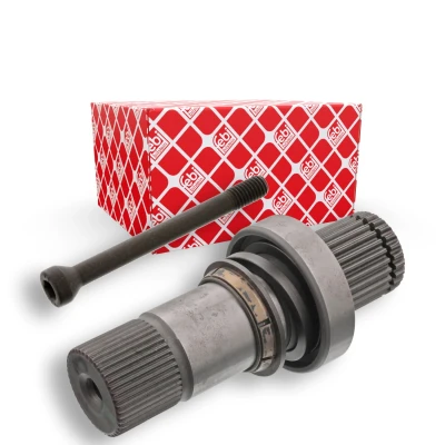 Imagen de FEBI BILSTEIN 102278 Árbol de transmisión Eje delantero, izquierda, derecha con tornillo VOLKSWAGEN: Multivan 5 (7HM, Transporter Bus